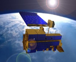 The Terra (EOS AM-1) satellite, operated by NASA, with the MODIS and ASTER sensors, is regularly used by glaciologists due to its affordability, wide swath (60km) and good resolution (15 m). Image credit: Wikipedia.