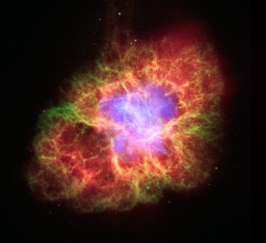 A supernova is a stellar explosion that briefly outshines an entire galaxy. 