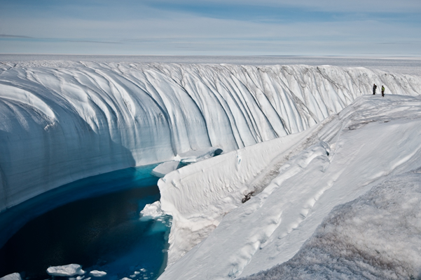 surface meltwater on the Greenland Ice Sheet